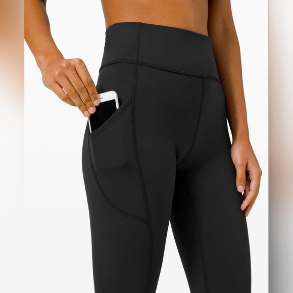 Lululemon Invigorate High-Rise Crop 23"Black Sz 2 - Picture 5 of 13